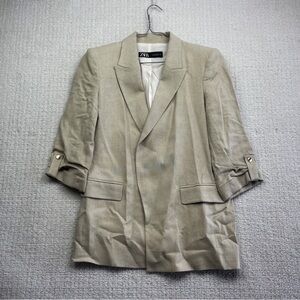 Zara Tan Blazer Size S